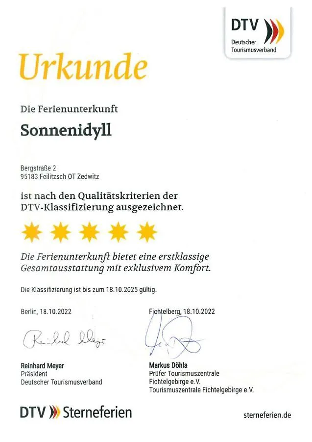 Chalet-Ferienwohnung Sonnenidyll, 51 Qm, Wellness/Fitness/Sauna - Bergroedelhof Feilitzsch 德国
